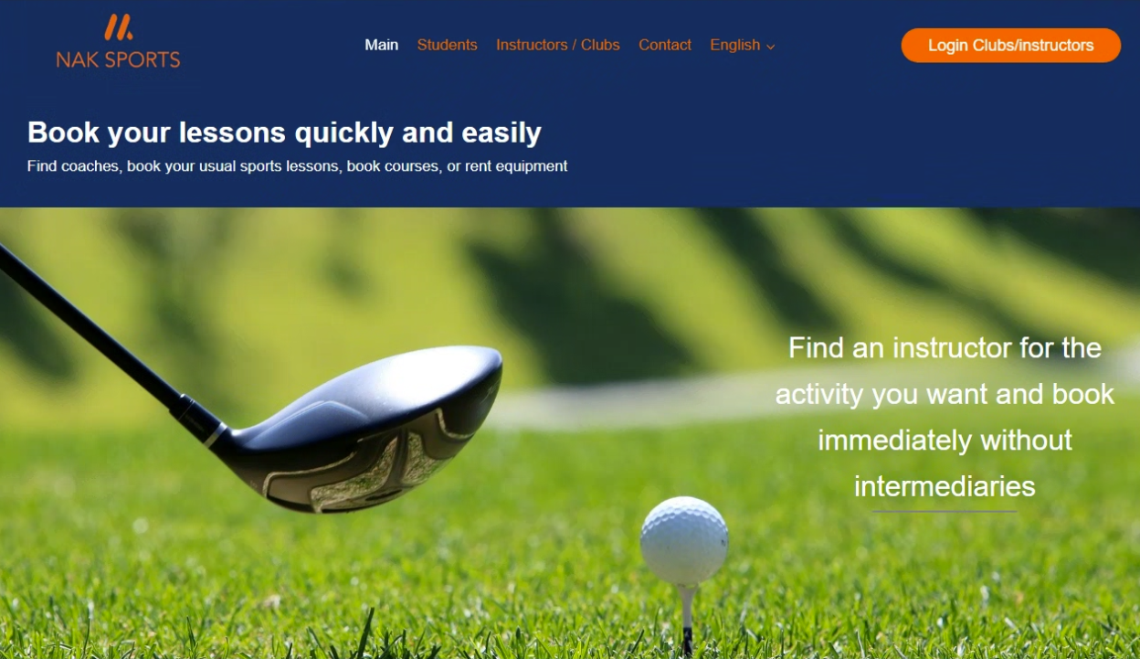 NAK Sports — Booking Platform